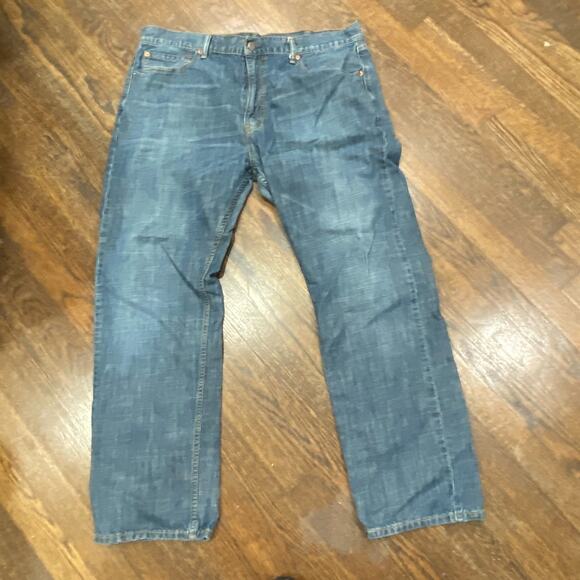 LEVI’s 505 Jeans 38 x 30 Black Tag Straight Leg Lightly Distressed Cotton Denim - Picture 8 of 8